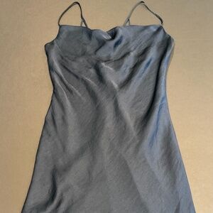 Bardot Blue Satin Slip Dress Women’s Size 8